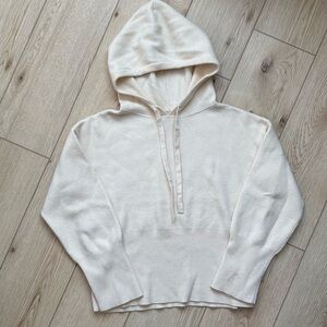 a new day | cream hooded sweater